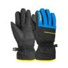 Gants Ski Reusch Alan Junior Black Brillant Blue / Safety Yellow