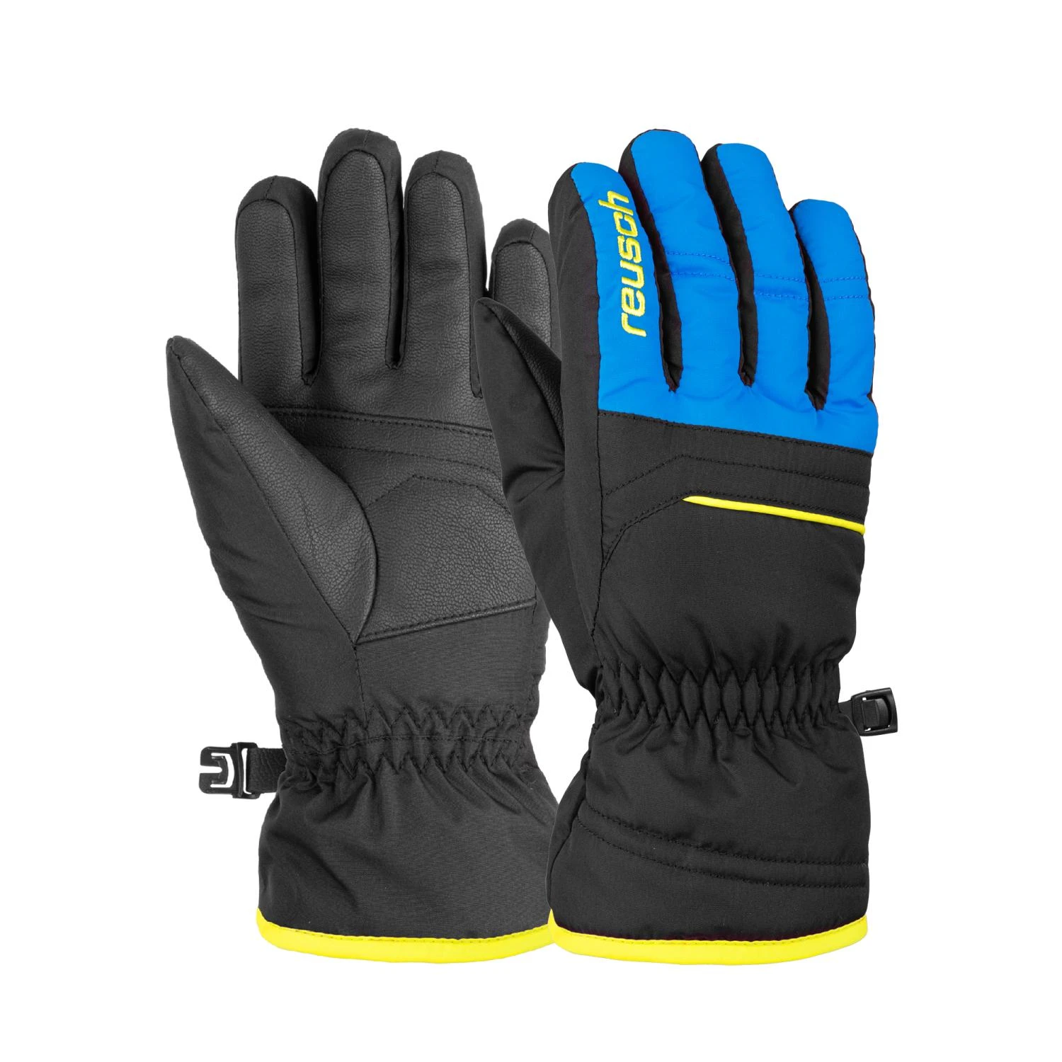 Gants Ski Reusch Alan Junior Black Brillant Blue / Safety Yellow 1 Gants Ski Reusch Alan Junior Black Brillant Blue / Safety Yellow