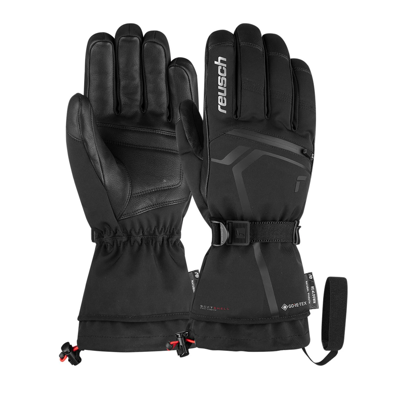 Gants Ski Reusch Down Spirit Gtx Black / Silver 1 Gants Ski Reusch Down Spirit Gtx Black / Silver