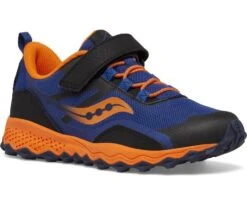 Chaussure Saucony Peregrine 12 Shield A/C Sneaker Navy Orange