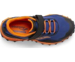 Chaussure Saucony Peregrine 12 Shield A/C Sneaker Navy Orange -Quick SnowBoard Magasin SK266100 5