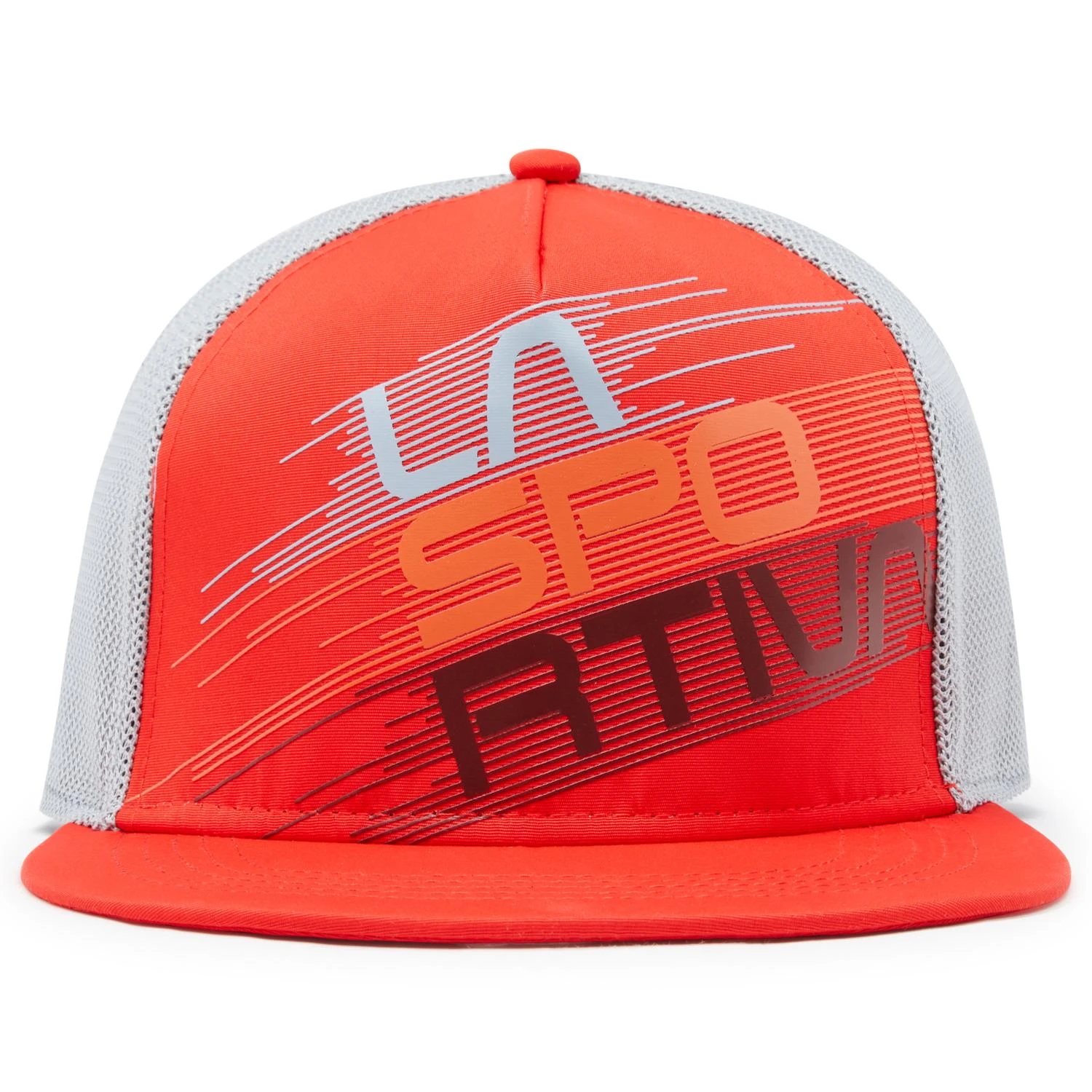 Casquette La Sportiva Trucker Hat Stripe Evo Goji/cloud 1 Casquette La Sportiva Trucker Hat Stripe Evo Goji/cloud