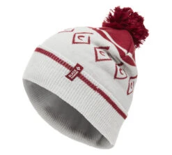 Bonnet Black Diamond Pom Beanie Aluminium Maroon