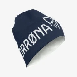 Bonnet Norrona 29 Thin Logo Indigo Night/whisper White