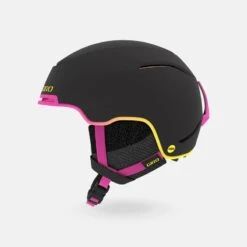 Casque Ski Giro Terra Mips Mat Black Neon Light