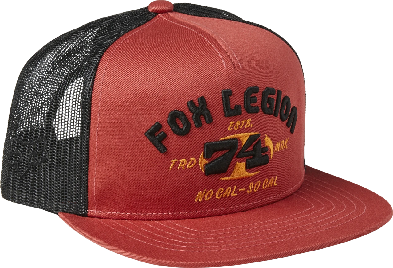 Casquette Fox At Bay Snapback Red Clay 1 Casquette Fox At Bay Snapback Red Clay