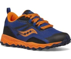 Chaussure Saucony Peregrine 12 Shield Sneaker Navy Orange