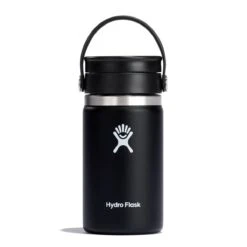 Gourde Hydro Flask 12 OZ WIDE MOUTH WITH FLIP LID BLACK