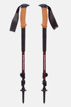 Paire De Baton Black Diamond Womens Trail Cork Trekking Cherrywood